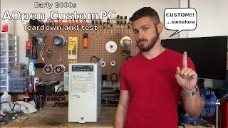 Early 2000s AOpen CustomPC Teardown and test [upl. by Hizar]