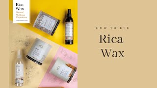 How to use Rica Wax [upl. by Euqinomod]