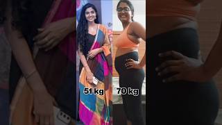 Weight loss transformation  19 kg down  70 kg to 51 kg weightloss pcosweightloss yoga [upl. by Meil]