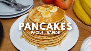 Pancakes facile et rapide  Une simple astuce qui change tout  🥞 [upl. by Alihet]