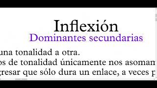 Inflexion Dominantes secundarias Parte I [upl. by Castra]