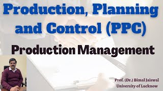 Production Planning amp Control PPC ProductionOperation Management [upl. by Leirud583]