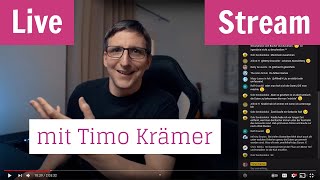 Live Stream mit Timo Krämer Verrückte Aktion für 2021  Eure Studiofotos  StreamThemenvorschläge [upl. by Anele]