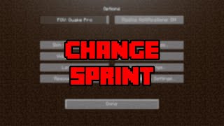 How To Change Sprint To Toggle Or Hold In Minecraft  How To Switch Sprint To ToggleHold [upl. by Brabazon774]