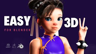 Easily create 3D Characters for Blender FAST [upl. by Eerrehs]