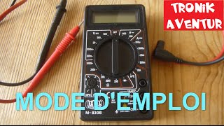 MULTIMETRE  MODE EMPLOI  VOLTMETRE AMPEREMETRE  ELECTRICITE POUR LES NULS TUTORIEL [upl. by Selyn]