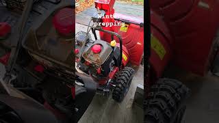 First start of snowblower for the season garage homestead diy [upl. by Nayek]