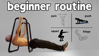 Beginner Calisthenics Workout At Home Full Routine [upl. by Nicholas]