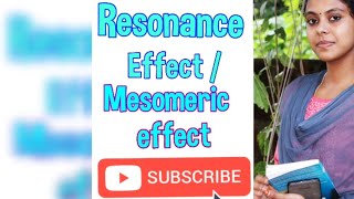 Resonance effectmesomeric effect Electronic effects organic chemistry [upl. by Othilia]