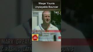 Waqar Younis  Unplayable Bouncer to Mark Greatbatch of New Zealand 1994  Shorts [upl. by Imak721]