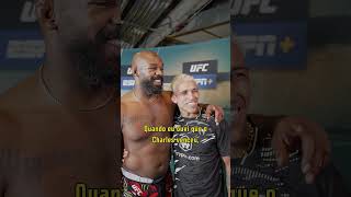 Gênios reconhecem gênios Jon Jones 🤝 Charles do Bronxs UFC309 [upl. by Hayifas572]