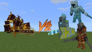 MCPE Mob Battle 21 Ignis from China vs Ice Warrior Refrigerated [upl. by Kotick]