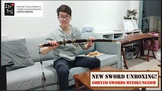 Goryeo Swords Byeolungeom  unboxing and first impressions vlogsword talk [upl. by Nicolina700]