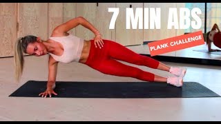 7 MINUTE AB WORKOUT  PLANK CHALLENGE  No Equipment [upl. by Doreen316]