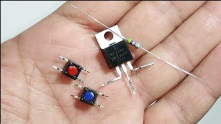 How to make Push Button OnOff Circuit Using IRFZ44 crazymrare [upl. by Stier]