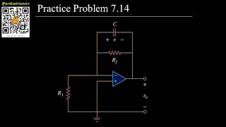 Practice Problem 714 Fundamental of Electric Circuits Sadiku 5th Ed  OpAmp  RC circuit [upl. by Norreht]