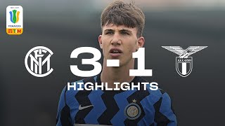 INTER 31 LAZIO  PRIMAVERA HIGHLIGHTS  Another win for us ⚫🔵 [upl. by Dripps]