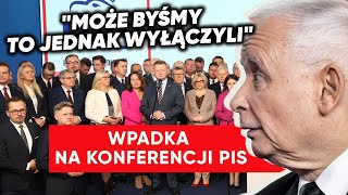 Wpadka na konferencji PiS Błyskawiczna reakcja Kaczyńskiego [upl. by Millford473]