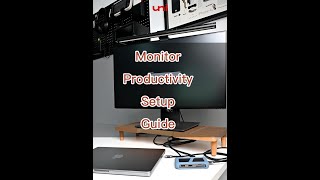 uniAccessories｜Monitor Productivity Setup Guide 2022｜Connect Macbook to Monitor｜USBC hubHDMI cable [upl. by Sair]