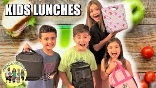 KIDS PACK THEIR OWN LUNCHES  KIDS PACKING A BUNCH OF LUNCHES  PHILLIPS FamBam Vlogs [upl. by Arriat697]