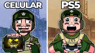 Joguei o MESMO JOGO só que no PS5 e no CELULAR para COMPARAR [upl. by Francie]