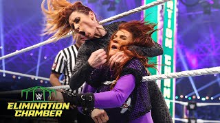 Becky Lynch kicks out of Lita’s Moonsault WWE Elimination Chamber 2022 WWE Network Exclusive [upl. by Gelb]