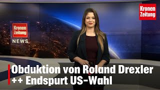 Obduktion von Roland Drexler  Endspurt USWahl  kronetv NEWS [upl. by Eissat745]