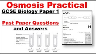 GCSE BIOLOGY PAPER 1 Osmosis Practical Questions and Answers [upl. by Dolhenty]