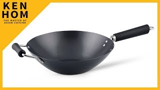 Ken Hom Excellence Nonstick Carbon Steel Wok  12 Inch KH431001U [upl. by Dalury]