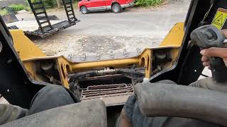 Using 236D Caterpillar Skid Steer the basics 101 [upl. by Airretnahs]