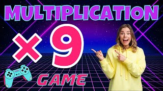 9X MULTIPLICATION GAME BRAIN BREAK EXERCISE MOVEMENT ACTIVITY MATH GAME TIMES TABLES for kids [upl. by Lehcin828]