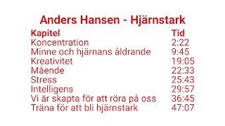 Anders Hansen  Hjärnstark i Helsingborg föreläsning med kapitelindelning [upl. by Furey893]