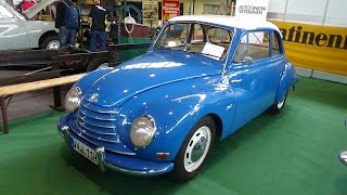 1954  DKW F91 Limousine  Exterior and Interior  Retro Classics Stuttgart 2015 [upl. by Lanrev]