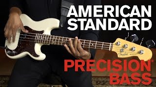 American Standard Precision® Bass Demo  Fender [upl. by Tebazile]