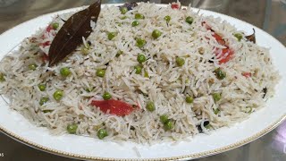 Khushbudar White Matar Pulao Recipe  Veg Pulao Recipe l ow cost food  Simple Matar Pulao [upl. by Spearman470]