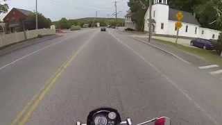 Mechanic Falls Maine Riding through with the GoPro camera on the Triumph Bonneville [upl. by Viscardi982]