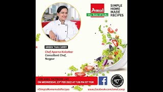 Chef Aparna Kolarkar Episode 3216 SimpleHomemadeRecipes Facebook Live [upl. by Eceerahs]