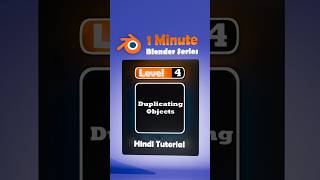 4 Duplicating objects  select  deselect in Blender Blender in a minute [upl. by Larsen822]