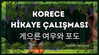 게으른 여우와 포도  KORECE HİKAYE ÇALIŞMASI ♥ [upl. by Bessie]