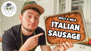 THE BEST Italian Sausage Recipe  From Scratch [upl. by Delora]