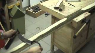 Building a Hazelnut Flatbow Part 2 Der Bau eines Haselnussflachbogens [upl. by Samantha180]