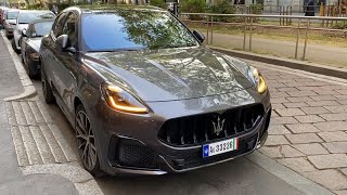 2023 new Maserati Grecale Trofeo in Milan [upl. by Yspyg]