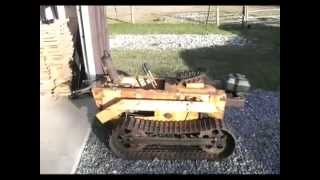 Jims dozer 06  Struck MD50 mini dozer pulling logs [upl. by Boleyn]