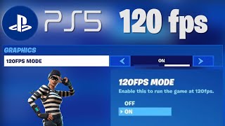 How to ENABLE 120 FPS fortnite on PS5 Problem Solved [upl. by Helbonna]