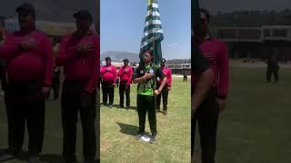 National Anthem of Pakistan Burhan wani Shaheed AJK Inter District T20 Cricket Tournament 2024 [upl. by Ziul452]