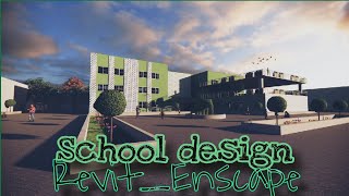 School design  Walkthrough in Revit  Enscape [upl. by Loria]