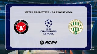 FC Midtjylland vs Ferencvárosi TC  Prediction  2425 UEFA Champions League 3QR  EA FC 24 [upl. by Gunnar]