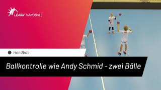 Ballkontrolle wie Andy Schmid  zwei Bälle German  Handball  Learn Handball [upl. by Lashonda]