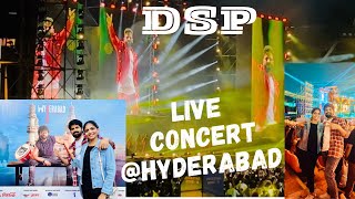 DSP first live concert in Hyderabad🎶🎵🎸gachibowli stadium music dsp live viralvideo musiclover [upl. by Barbarese]