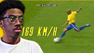 First Time Reacting To Roberto Carlos Top 15 Overpowered Goals  Top 15 Sublime Skills [upl. by Bazil]